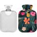 NAANLE Retro Hawaiian Flower Hot Water Bottle | 1L Heat Therapy for Back Pain Relief & Hand/Foot Warmer | Hot & Cold Therapy - Buy Online on GoSupps.com