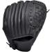 Zyyrss Baseball Glove for All Ages | Softball & Sports Stroke PU Leather Left-Hand Glove | 10.5 Inches Black - Buy Online on GoSupps.com