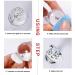 Nail Art Stamper Set - 28mm Transparent Stamper and Scraper Set - 4pcs Clear Jelly Silicone Stamper Head Tools - Buy Online on GoSupps.com