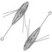 Dr.Fish 2 Pack Sputnik Sinker Long Tail Surf Fishing Weight Lead 3oz-6oz Saltwater Surf Fishing Catfish Beach Casting Sea FishingSpider Sinker 4oz-2 Pack
