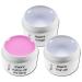 UV gel savings set 3 adhesive gel building gel pink rose milky gloss gel nail design set of 3 (3x15ml)