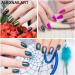 4-Piece Chameleon Mirror Powder Set for Gel Nails | Chrome Metallic Glitter Dust - Nail Decoration Accessories & Manicure Tool - Buy Online on GoSupps.com