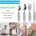 Maotrade 4-Piece Easy Grip Cutlery Set for Seniors | Adaptive Utensils for Arthritis & Parkinson's | Slippery Handle Design | Ideal for Disabled & Elderly (Gray) - Buy Online on GoSupps.com