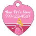 Princess Aurora Sleeping Beauty Pet Id Tag for Dogs & Cats Personalized w/ Name & Number