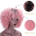 HBINGBING 12'' Short Synthetic Afro Kinky Curly Wig - Ombre Pink High Temperature Fiber Hair for Women - R2-97C - Buy Online on GoSupps.com