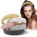 ZPRAMA 5 Pack Womens Headbands Fashion Girls Headbands Padded Head Band Non Slip Hair Bands for Women's Hair