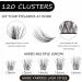 120PCS 3D Individual Cluster Eyelashes Kit - Natural Look D Curl Reusable Fluffy Extensions with Applicator and Bond - DIY Mix 10-16MM Lash Extension Set - Buy Online on GoSupps.com