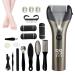 liminateur lectrique de callosit s pour les pieds pour femme | Produits pour gommage et grattoir pour pieds pour hommes femmes voyageurs athl tes danseurs et amateurs de soins personnels Marron