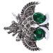 Rhinestone Perched Owl Brooch Cute Beautiful Fashion Big Eyed Owl Brooch Simulated for Weddings for Parties for Vacations