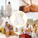32 Pairs Non-Slip Disposable Spa Slippers for Hotel and Travel - Unisex Closed Top Design in Red, Green, and White - 2 Sizes Available - Buy Online on GoSupps.com