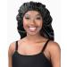 Satin Silk Long Bonnet Braid for Sleeping | Black Women's Hair Bonnet - Buy Online on GoSupps.com