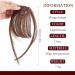 NICENEEDED Light Brown Clip in Bangs Wispy Bangs Clip in Hair Extensions Air Bangs Fringe Natural Curved Wispy Bangs Faux Hairpieces for Women Daily Wear - Buy Online on GoSupps.com