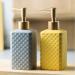 Bathroom soap dispenser handwash dispenser bottle/Bathroom Accessories Set Complete Bathroom Decor Sets For Apartments Accesorios Para Ba o For Your Modern Restroom-grey-3 set (Color : Yellow S 4 set Yellow - Buy Online on GoSupps.com