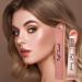 Highlighter Stick Cheek Face Cosmetic Liquid Makeup Stick Highlight - 3D Makeup Highlighter Makeup Stick for Stage B1 Blush - Buy Online on GoSupps.com