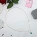 TseanYi Boho Turquoise Drop Chain Necklace - Silver Gemstone Pendant for Women and Girls - Buy Online on GoSupps.com