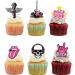 18pcs Pink Rock and Roll Cupcake Toppers for Girls Women Rock Roll Rockstar Party Decorations Supplies Guitar Microphone Music 80s Cake Decorations - Buy Online on GoSupps.com