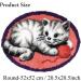 CSBYW Animals Latch Hook Kit for Adults & Kids - DIY Crochet Yarn Rug with Preprinted Canvas - Cross Stitch Tapestry for Sofa Decor - Furball Cat Design - Buy Online on GoSupps.com