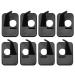 ZRM&E 8pcs Black Plastic Arrow Rest Archery for Recurve Bow Outdoor Sport Bow Arrow Equipment (4 x Right Hand + 4 x Left Hand)