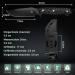 Aubrey Black Swallow Outdoor Knife - D2 Steel Blade G10 Handle | Sharp Hunting & Camping Knife with Kydex Sheath - Perfect Survival Gift - Buy Online on GoSupps.com
