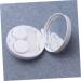 Buy SOLUSTRE 1pc White Contact Lens Case with Mirror - Perfect for Travel & Eye Care - Buy Online on GoSupps.com