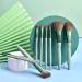Buy GSMy 9pcs Professional Makeup Brush Set - Premium Synthetic Brushes for Foundation Concealer Eyeshadow & Cosmetic Bag (Green) - International Shipping Available! - Buy Online on GoSupps.com
