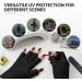 GAOY Anti UV Gloves for Gel Nail Lamp | Professional Fingerless UPF50+ UV Protection for DIY & Salon Nail Art Accessories - Buy Online on GoSupps.com