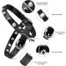 Personalized Leather Cat Collar with Bell and Rhinestone - Adjustable Safety Collar for Cats and Kittens (Black, 7-10 Inch) - Buy Online on GoSupps.com