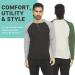 Mens Thermal Long Sleeve Henley Shirt - Lightweight Base Layer for T-shirts & Jackets - 3-Pack Set - Buy Online on GoSupps.com