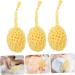 Hemoton 3pcs Honeycomb Bath Ball Scrubber | Natural Polyurethane Body Loofah & Shower Sponge for Men - Portable Bath Accessories - Buy Online on GoSupps.com