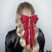 wimony 2 PCS Hair Bow for Women Girls Red Hair Bow Chiffon Hair Bow Ribbon Hair Clips Large Hair Bowknot Clips French Hair Clips Barrettes French Style Ribbon Bows for Wedding(Red and Pink) Pink and Red - Buy Online on GoSupps.com