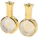 Yawdil 20ml Refillable Sample On Container Perfume Essential Gold Bottles Crystal Bottles Oil Glass Gold Electroplated Decorative Travel Empty Mini Carved Liquid Pressed Glass Bottle One Color RY0694 - Buy Online on GoSupps.com