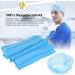 100 Pcs-21 Bouffant Disposable Hair Net Caps Bundle with Gloves - Blue (21 Inch) | For Microblading, Tanning, Food Service, Sleeping - Buy Online on GoSupps.com