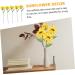 HOMSFOU 5pcs Sunflower Artificial Flower Decoraciones Para Salas De Casa Faux Artificial Sunflowers Bouquet Artificial Sunflower Bouquets Silk Sunflower Bride Green Plants Wedding Plastic - Buy Online on GoSupps.com