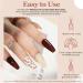 Modelones Gel Nail Polish 15ML Neutral Nude Gel Polish Color Soak Off LED Skin Tone Brown Color Nail Gel Polish Long Wear Nail Art Manicure at Home Gift - Buy Online on GoSupps.com