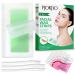 Pjordo Facial Wax Strips - 40 Pcs Face Wax Strips Facial Hair Removal for Women  Gentle Face Hair Remover for All Skin Types  At Home Waxing Kit with 6 Pcs Calming Oil Wipes & 3 Pcs Eyebrow Razors