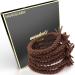 Mandouki Hair Tie (6 pieces) - Elegant braided hair ties: Ultimate hold and durability for women and girls Brown