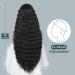 INSTASTYLE 30 Inch Lace Front Synthetic Curly Wig for Women - Black Loose Deep Wave Hair Replacement | 1B 30 Inch Black - Buy Online on GoSupps.com