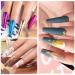 Senvenski Nail Foil Glue Gel Set - 7.3ml x2 Transfer Gel for Nail Art Stickers, Soak Off Formula - DIY Manicure Kit TB007 - Buy Online on GoSupps.com