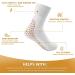 3 Pairs Wide Non-Skid Gripped Socks for Lymphedema, Swollen Feet, Arthritis - Ideal for Yoga | Set of 7 White Socks - Buy Online on GoSupps.com