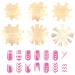 Niceneeded 6 pieces nail art manicure edge cutter set easy French nail art smile line acrylic gel cutter tool with 6 sizes for DIY nail art
