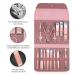 Leipple Professional Manicure Pedicure Kit - 16 Piece Stainless Steel Nail Care Tools in Travel Case (Pink) - Buy Online on GoSupps.com