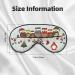 Buy Cute Christmas Owls on Branch Unisex Sleeping Eye Mask | Soft Adjustable Eye Mask for Comfortable Sleep - Buy Online on GoSupps.com