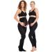 Herzmutter Maternity Tights 80DEN - Opaque Matt Black - Comfortable & Stylish Maternity Leggings - Buy Single or Set of 2 - Buy Online on GoSupps.com