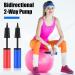 Exercise Ball Pump Set with Plug Removers and Air Plugs - Inflator for Fitness, Yoga, Pilates - Buy Online on GoSupps.com