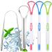 Tongue cleaner 5 pieces of tongue scraping stainless steel tongues cleaning brush tongue tongue heals bad breath tongue tongue scraps for fresh breath adult children
