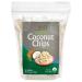Jiva Organics Organic Raw Coconut Chips 12 ounce Bag Unsweetened - Sulphate Free, Keto, Paleo Friendly, Non-GMO, Gluten-Free 12 Ounce (Pack of 1)