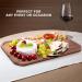 Shop Large Acacia Wood Charcuterie Boards - 2-Piece Serving Tray Set for Cheese Meat & Fruit - Rectangular Wooden Plates 14x9.5 & 12x7.5 - Ideal for Entertaining - Buy Online on GoSupps.com