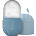 Ice Facial Mold - Beauty Facial Rollers Reusable Ice Cube Roller | Eye Puffiness Face Roller Skin Rolling Tool Cooling Silicone Cooling Refreshing Facial Ice Roller Ice Mold for Face Puffiness Shell Pattern - Blue - Buy Online on GoSupps.com