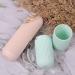 Travel Toothbrush Case 2 Pack - Portable Wash Cup Holder for Business Trips - Green/Pink Organizer - Buy Online on GoSupps.com