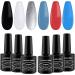 LagunaMoon Gel Nail Polish Set - 6 Color High-Shine Kit for Salon Quality DIY Nails - Pretty Little Fireworks Collection - Buy Online on GoSupps.com